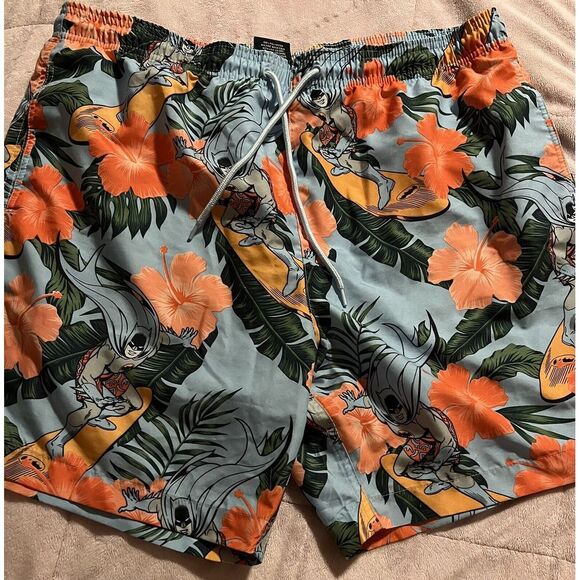 Mens Batman Surfing Swim Shorts Size‎ L - Picture 1 of 3